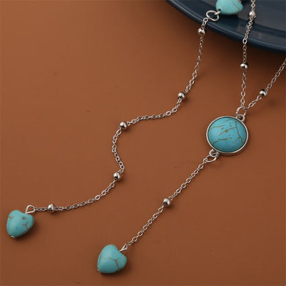 Collier de Dos Bleu