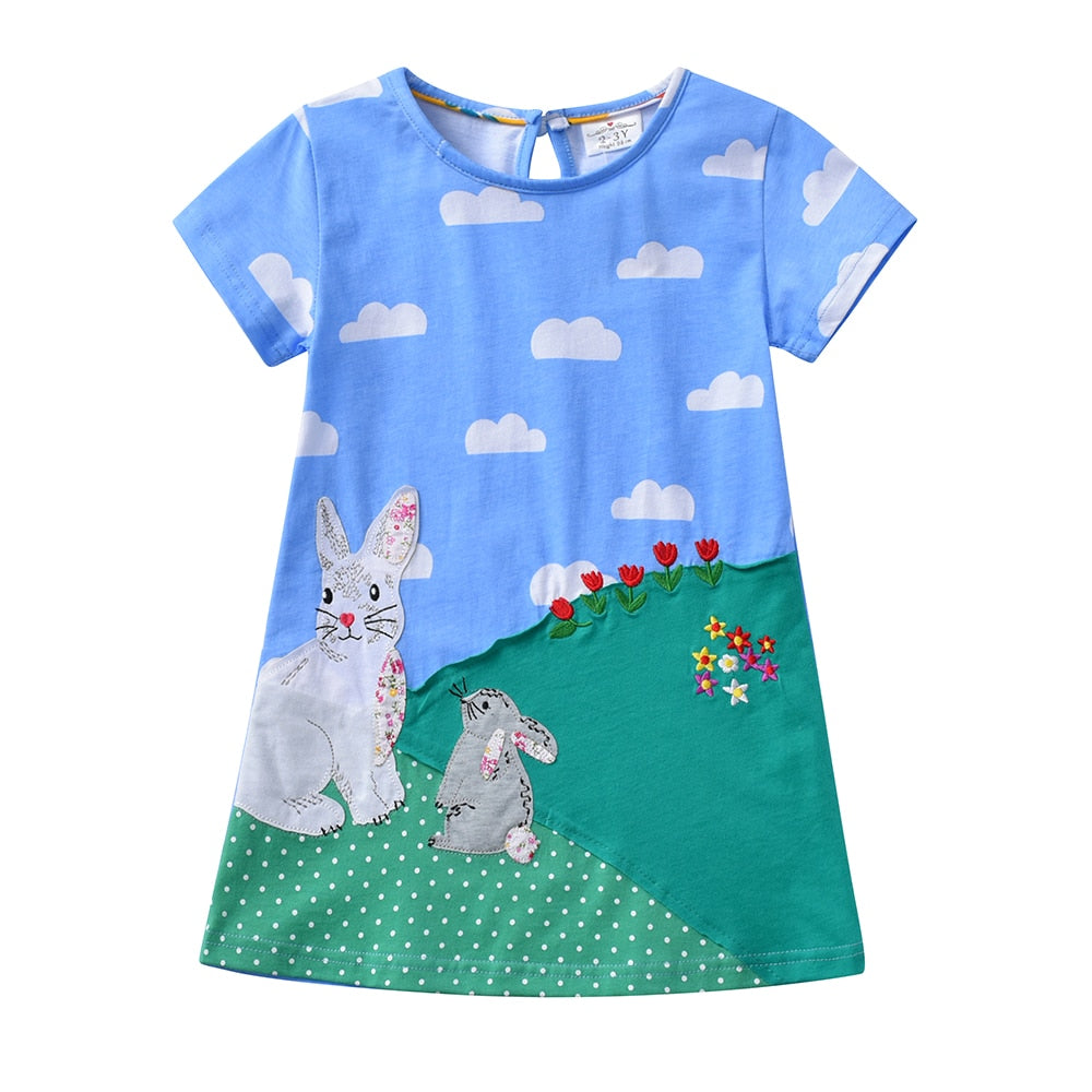 Robe Princesse Fille Lapins