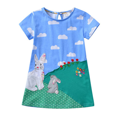 Robe Princesse Fille Lapins