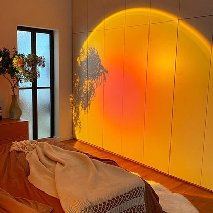 Lampe de Chevet USB Projecteur Soleil Coucher de Soleil