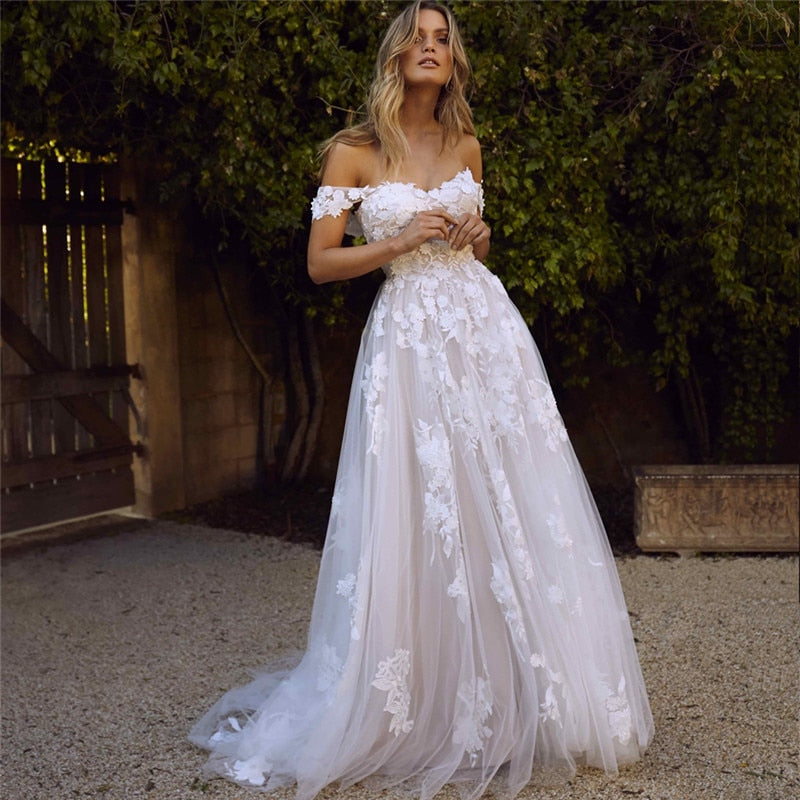Ma-Robe-Princesse- Robe Princesse Mariage Dentelle en tulle