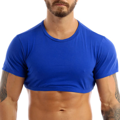 Crop top homme sport