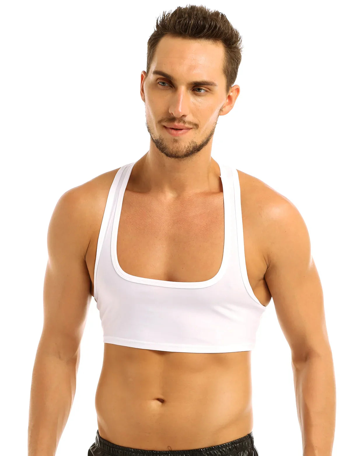 Crop top homme sport
