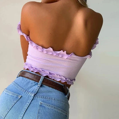 Crop top lila