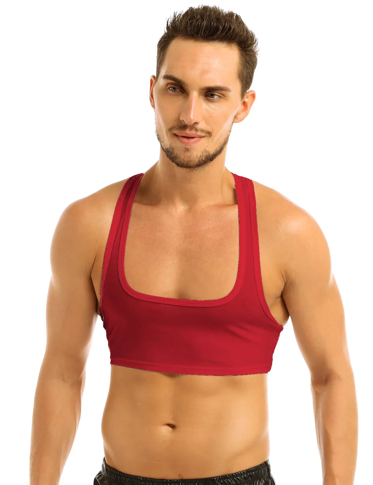 Crop top homme sport