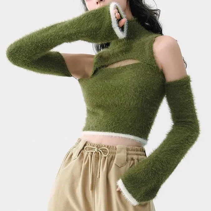 Mohair crop top