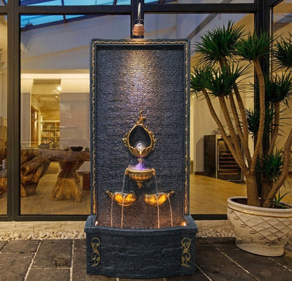 Mur d'Eau Fontaine d'Intérieur