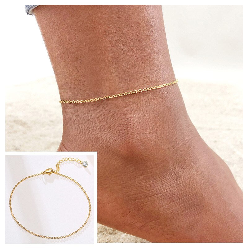 Bracelet de Cheville en Or