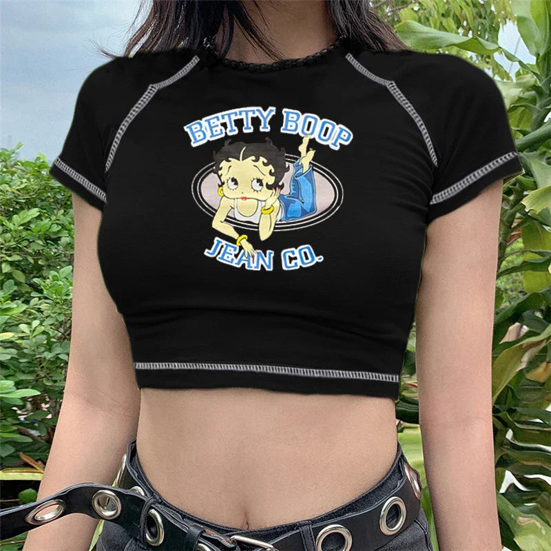 Betty boop crop top