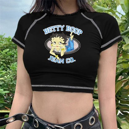 Betty boop crop top