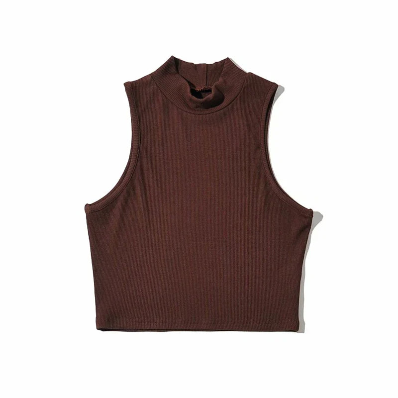 Crop top marron