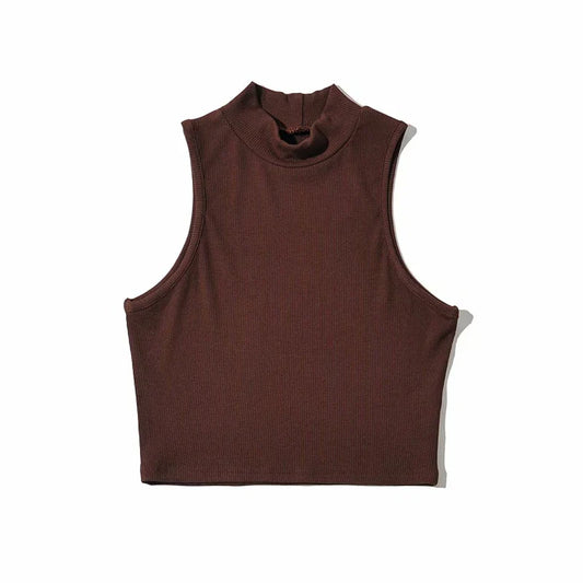 Crop top marron