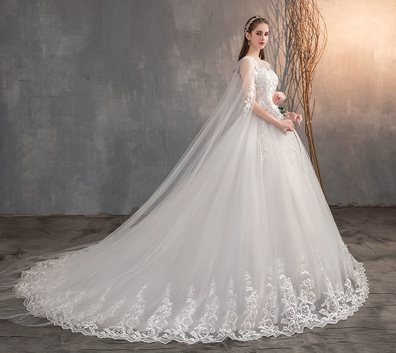 Robe Princesse Mariage Longue Traine