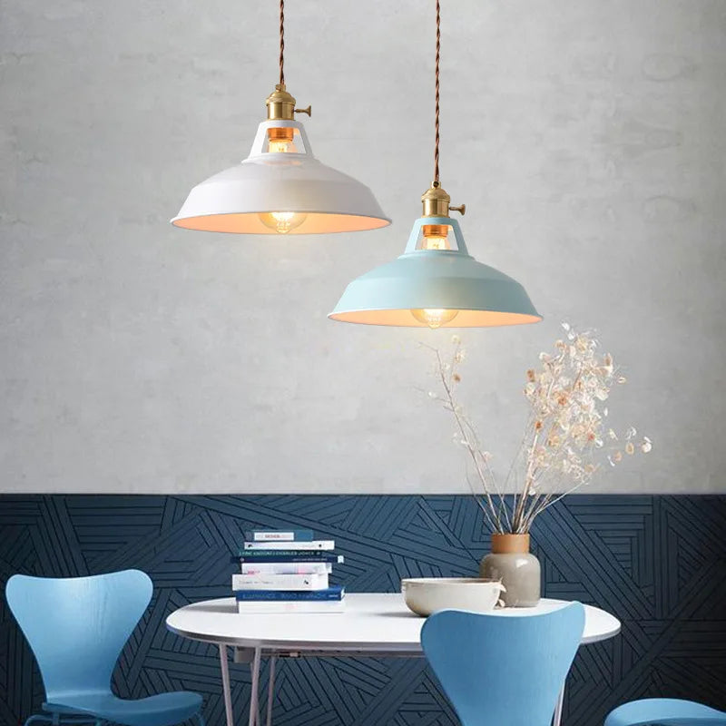 Lampe de Chevet Suspendue Rétro Colorée