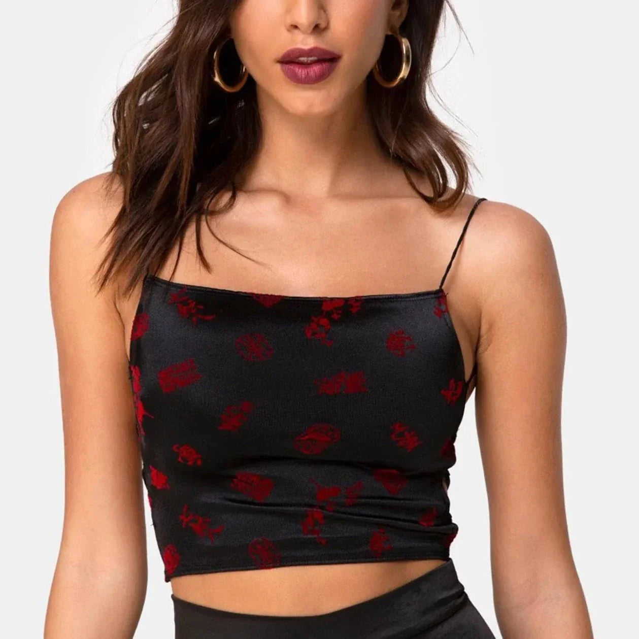 Crop top oriental
