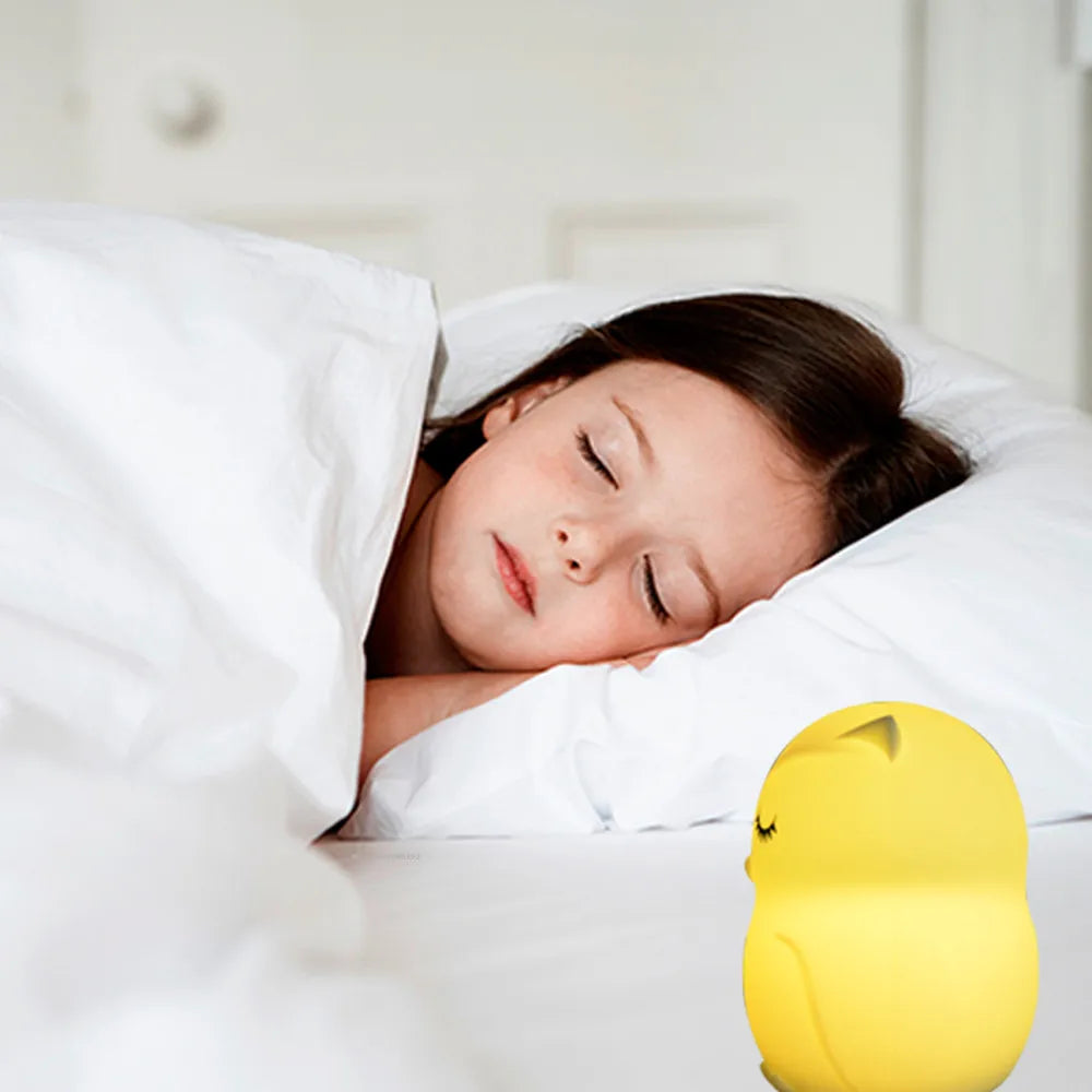 Lampe de Chevet LED Rechargeable pour Enfants Formes Animales