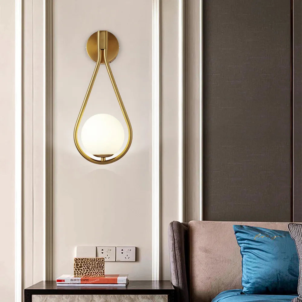 Lampe de chevet Murale goutte d'eau Design