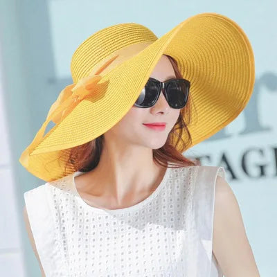 Chapeau de Paille à Larges Bords – Style Estival Souple
