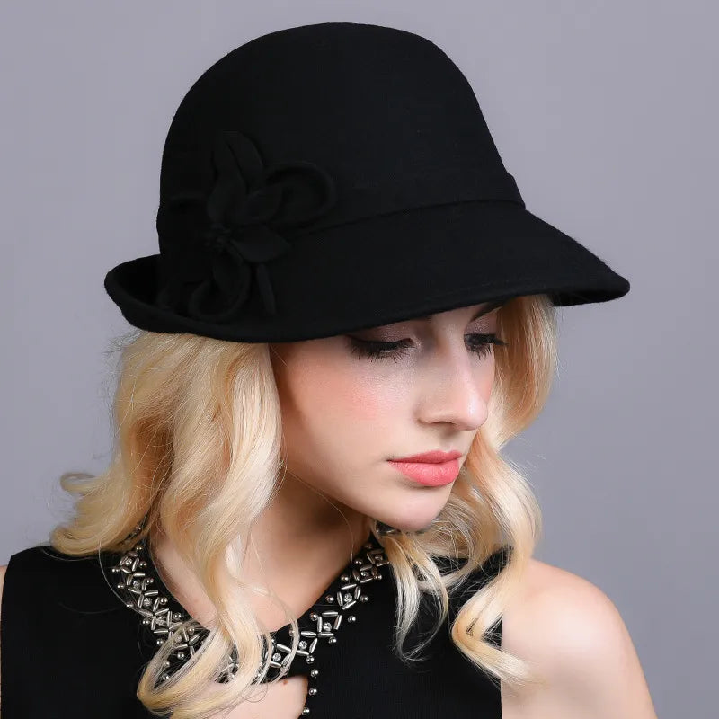 Chapeau Melon Cloche Femme Style British