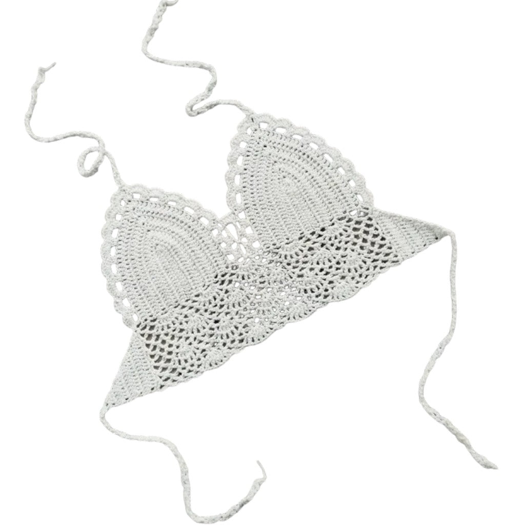 Crop top femme tricot