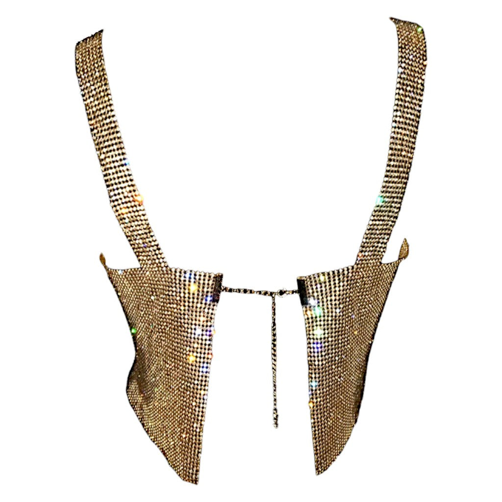 Crop top doré