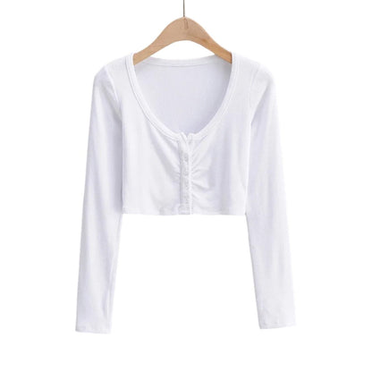 Femme bouton crop top