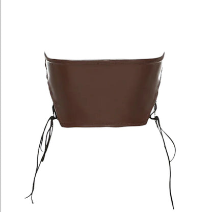 Crop top cuir