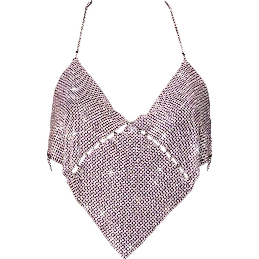 Crop top triangle femme