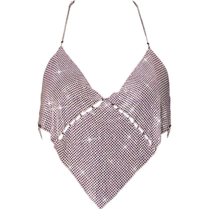 Crop top triangle femme