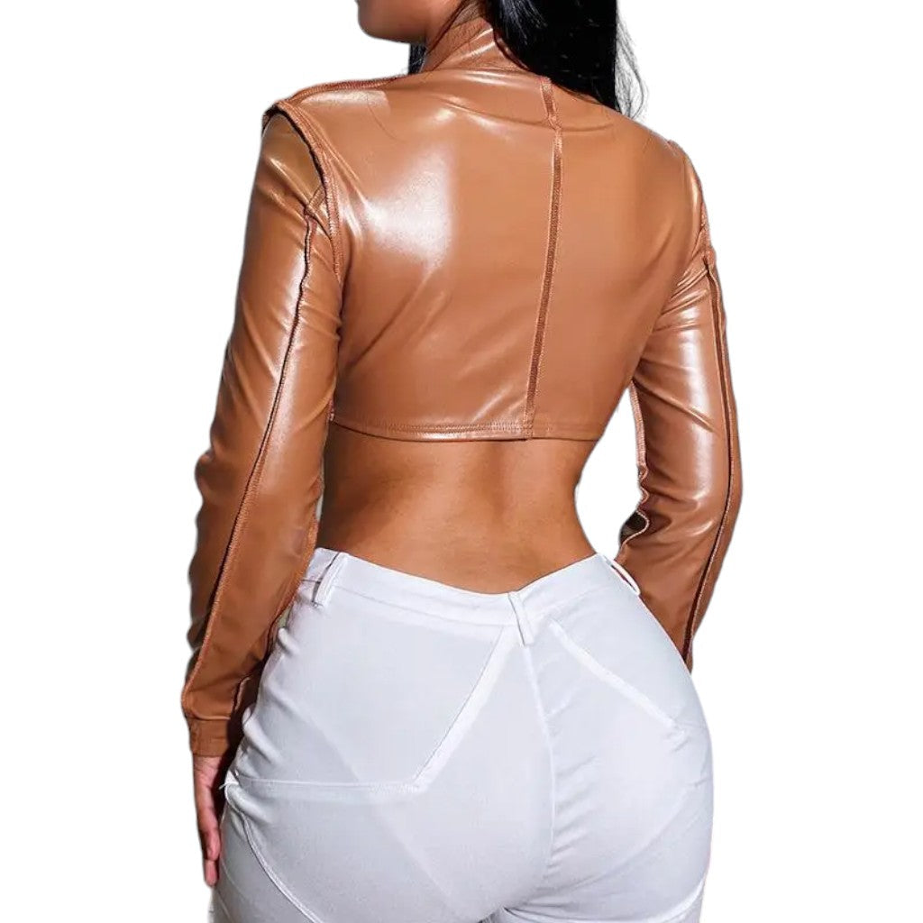 Blouson crop top