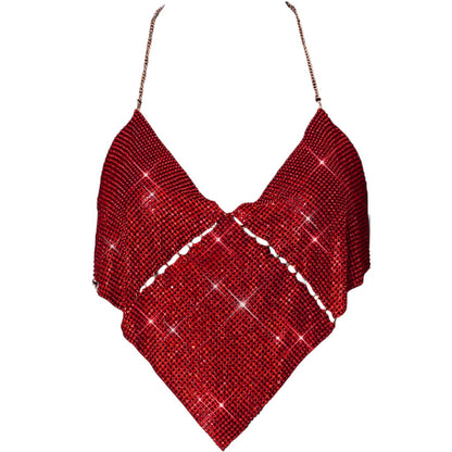 Crop top femme triangle