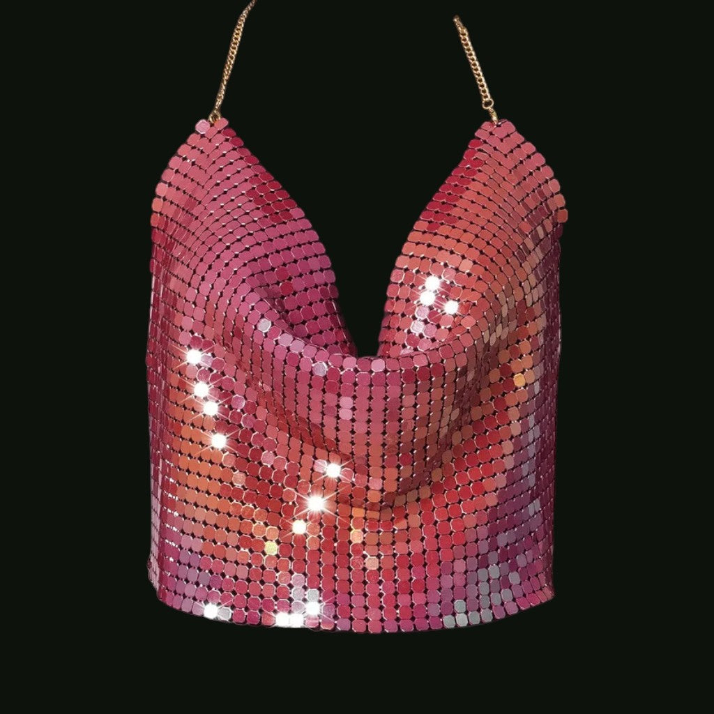 Femme crop top corail
