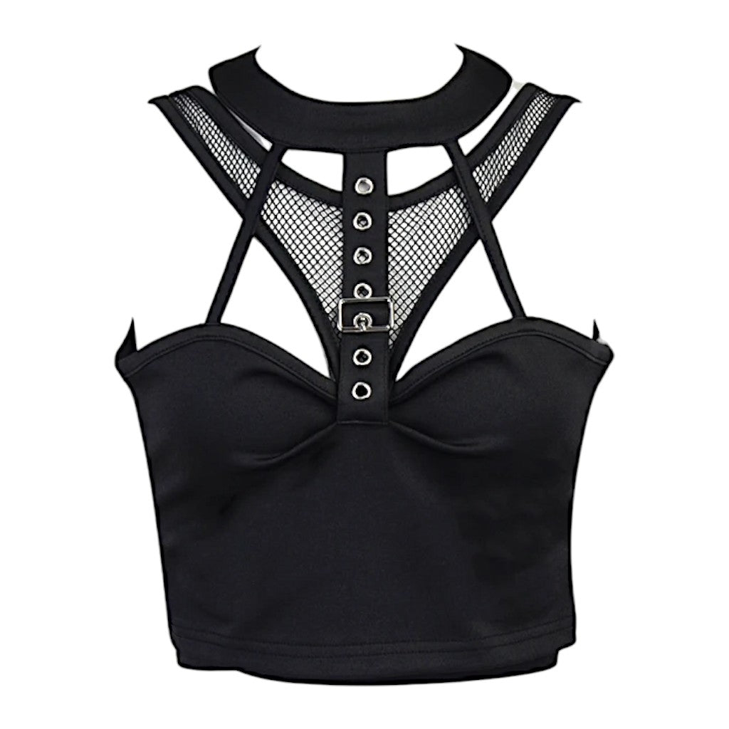 Crop top gothique femme