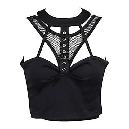Crop top gothique femme