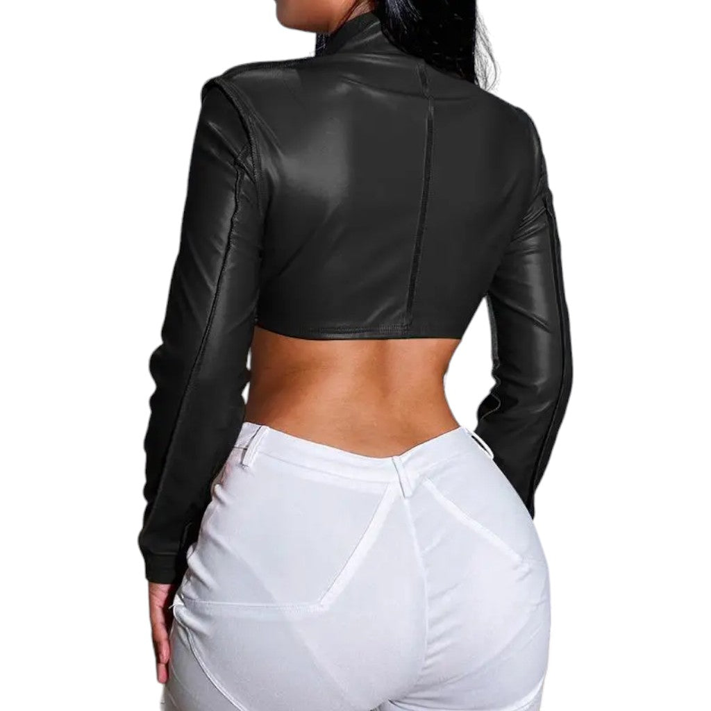 Blouson crop top