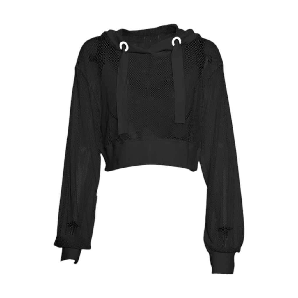 Crop top a capuche women