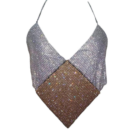 Femme triangle crop top