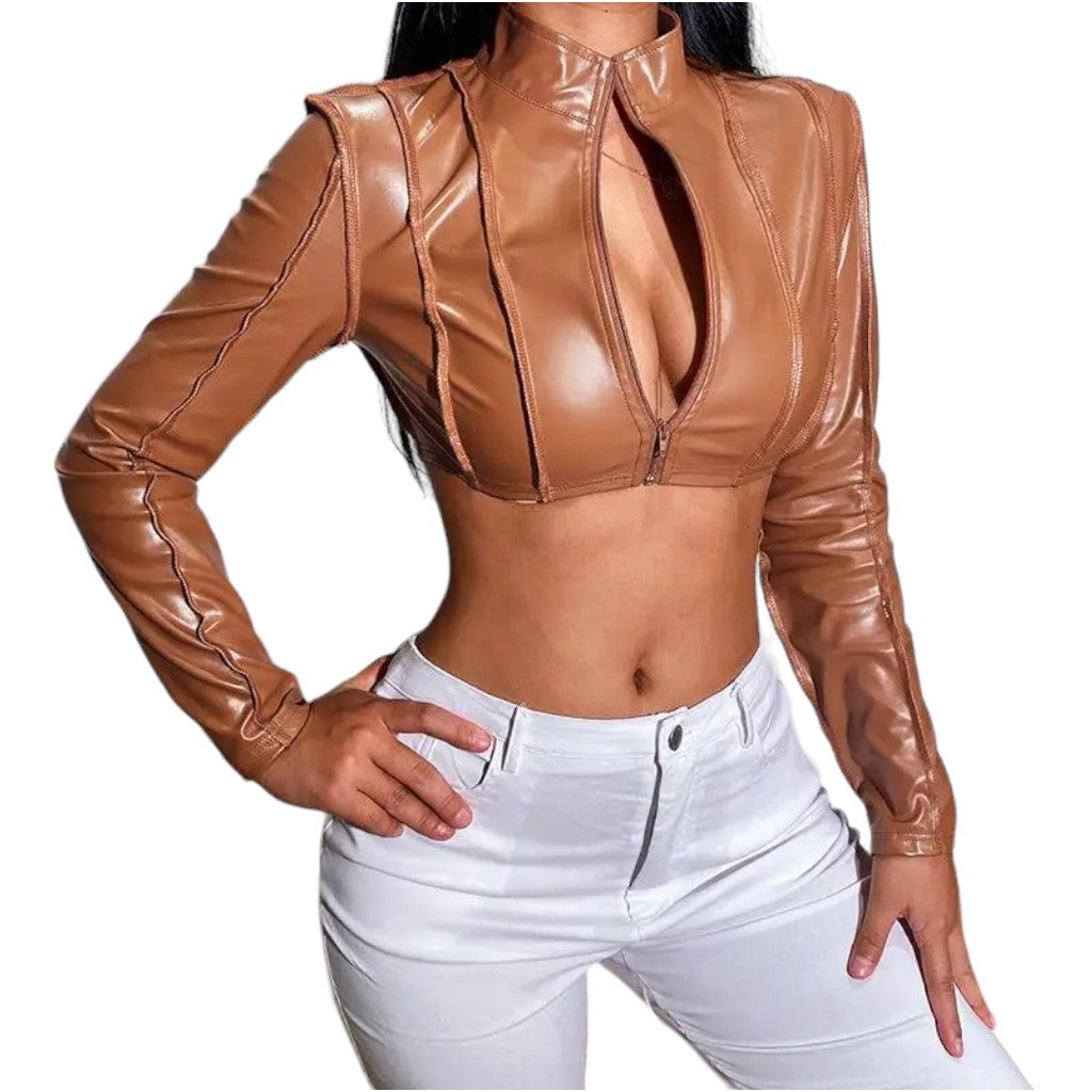 Blouson crop top