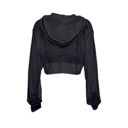 Crop top a capuche