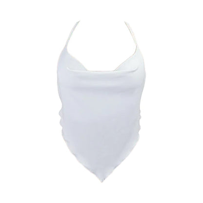 Crop top white sleeveless