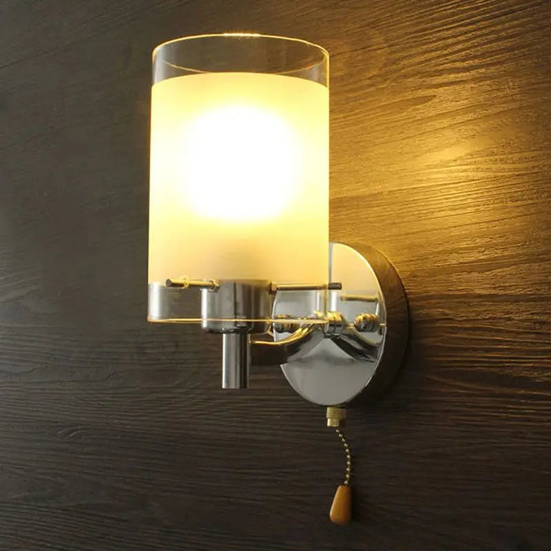 Lampe de chevet Murale Moderne en Verre et Métal