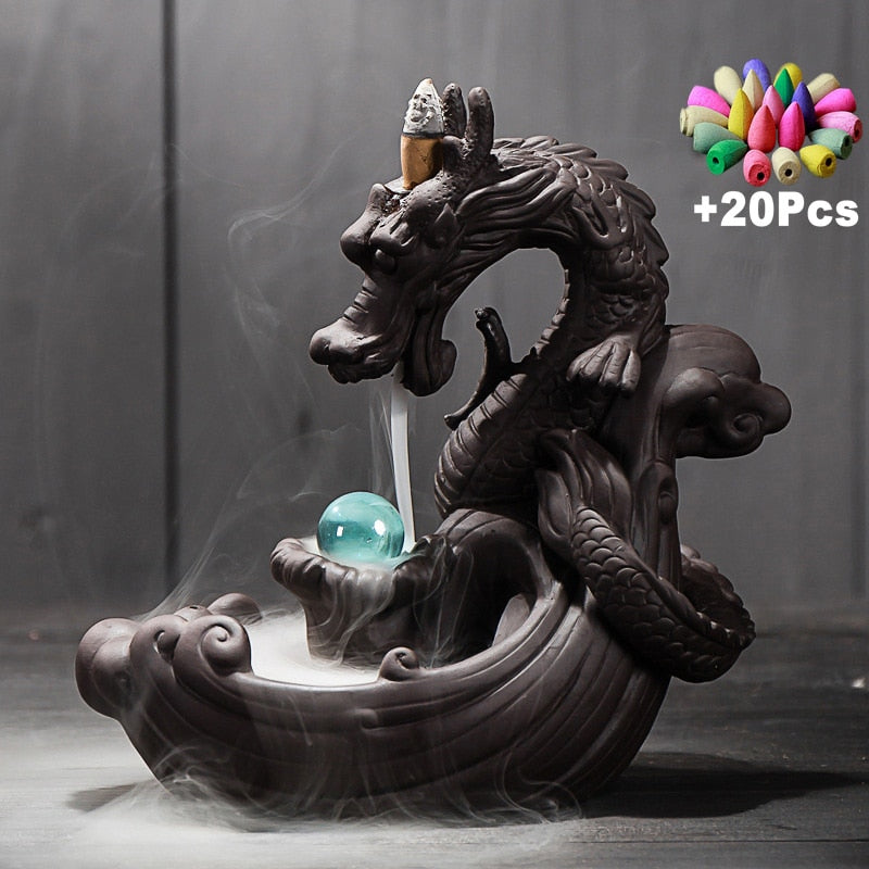 Fontaine d'encens Dragon