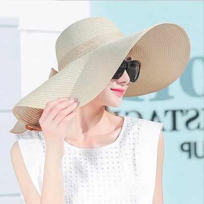 Chapeau de Paille à Larges Bords – Style Estival Souple