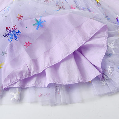 Robe Princesse Fille Violette