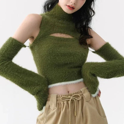 Mohair crop top
