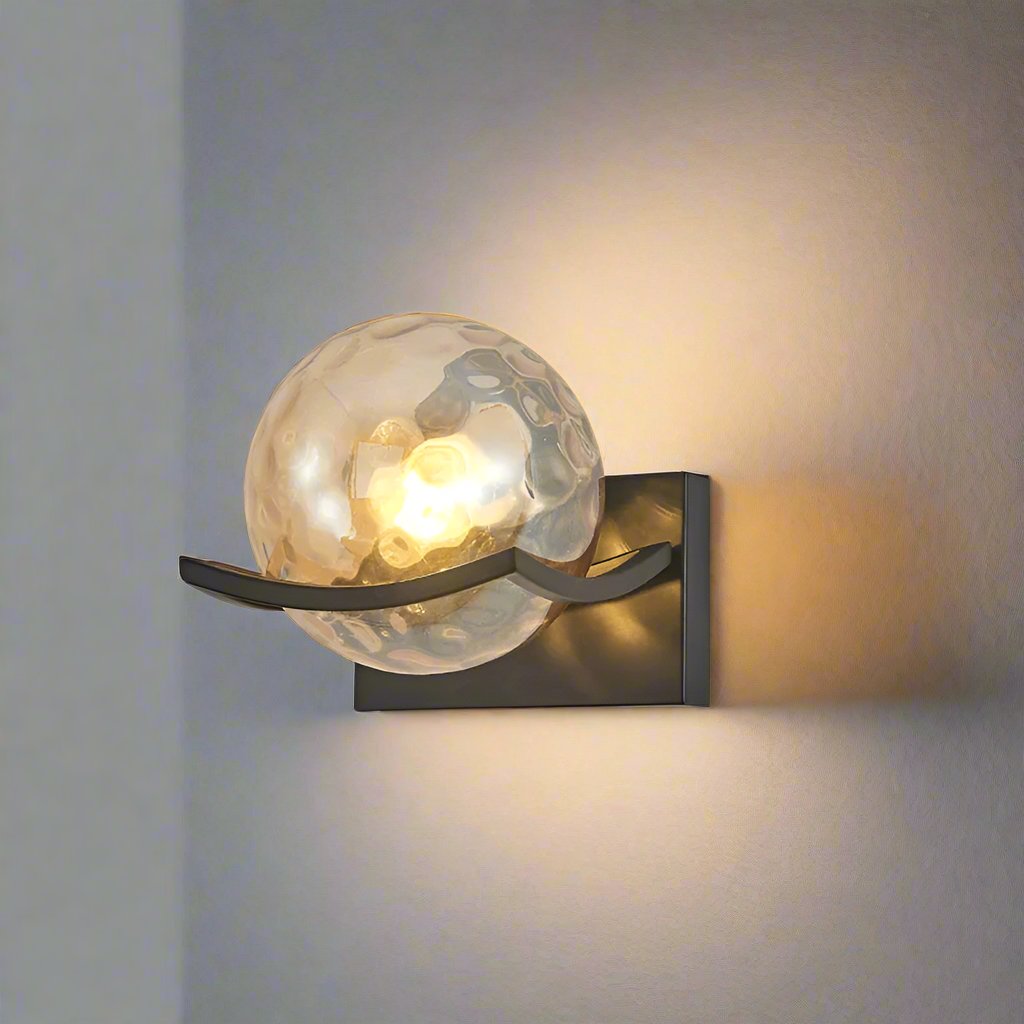 Applique Murale LED Moderne en Verre – Design Élégant et Écologique pour Salon, Chambre et Couloir