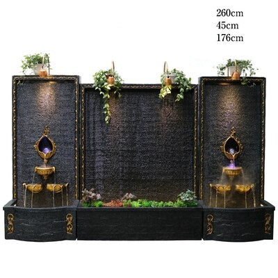 Mur d'Eau Fontaine d'Intérieur