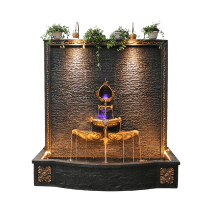 Mur d'Eau Fontaine d'Intérieur