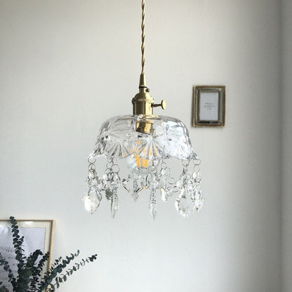 Suspension en Cristal Transparent Raysis - Élégance et Raffinement