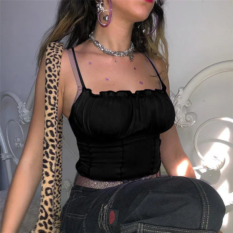 Crop top débardeur